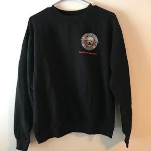 Guns N Roses black crewneck sweatshirt